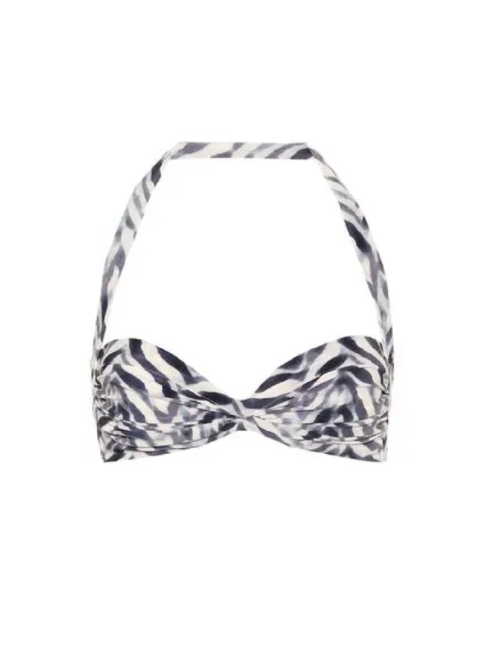 Norma Kamali size S Bill-Zebra Print Bikini Top - Picture 3 of 8